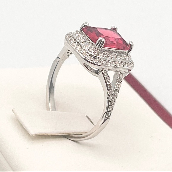 Ruby in Silver Setting Ring - Picture 5 of 5